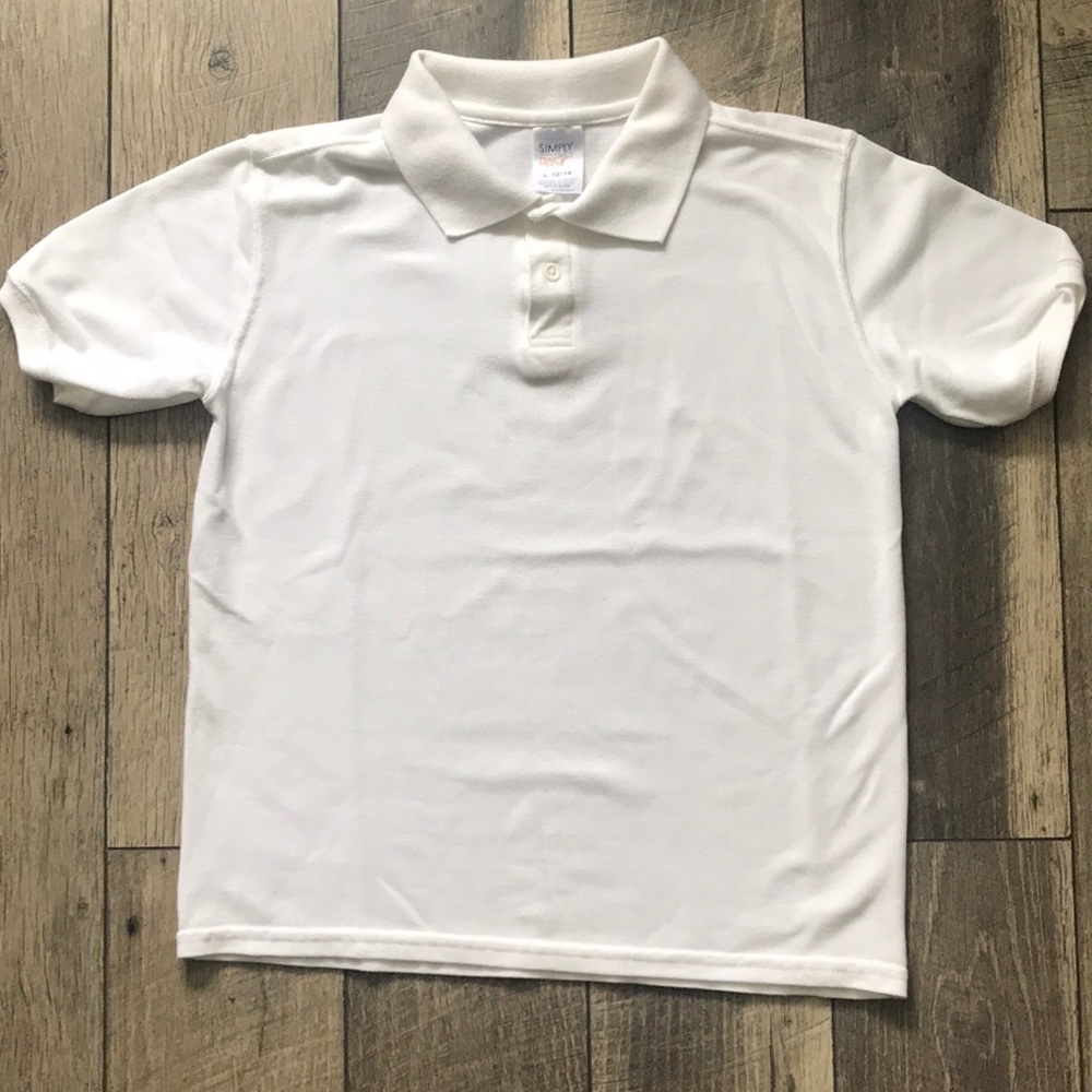 Boys White Polo Shirt